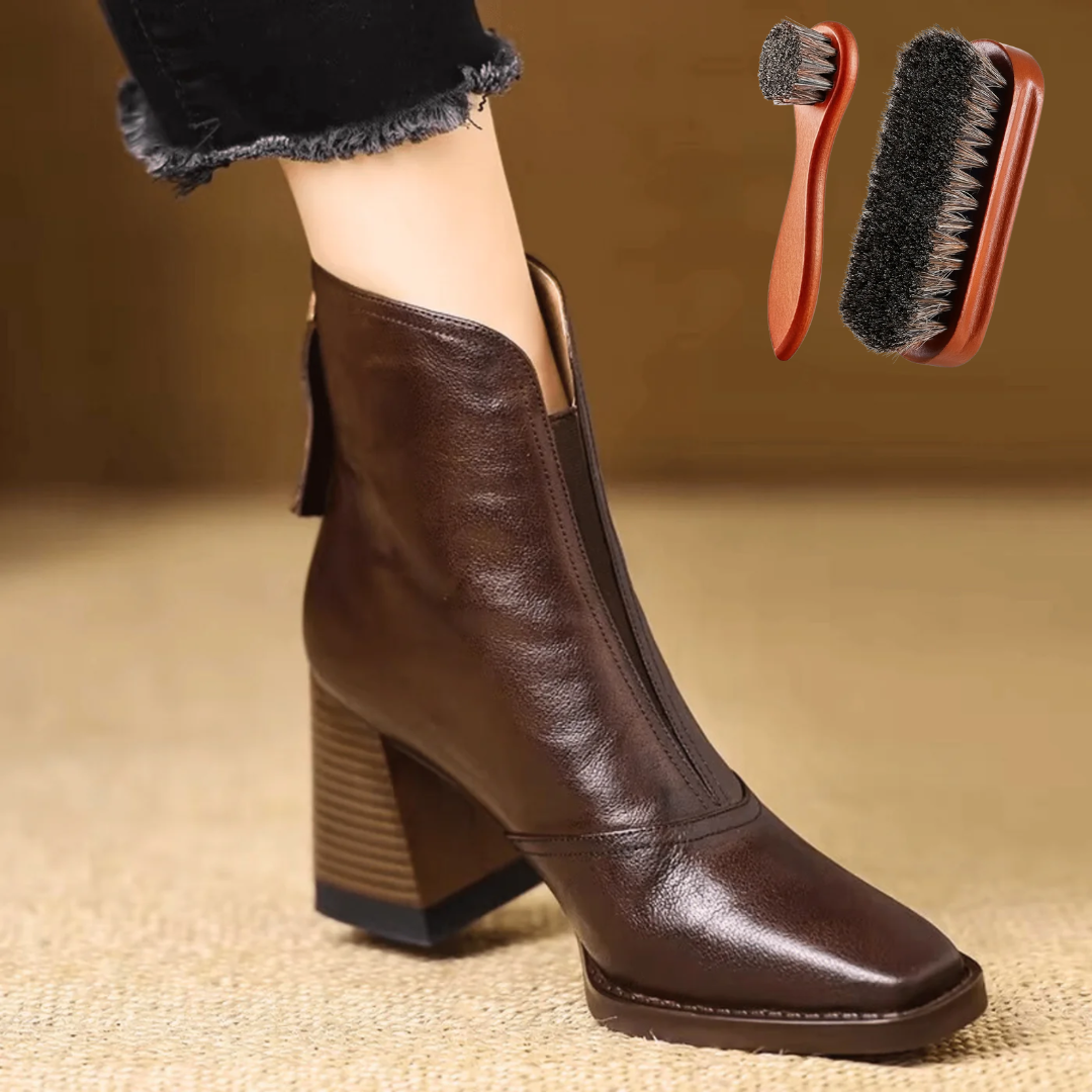 Briar | Chic Urban Leather Boot (+ Free Leather Shoe Brush)