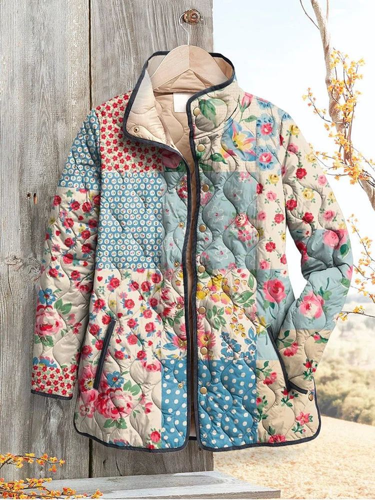 Branna | Charming Floral Quilted Jacket