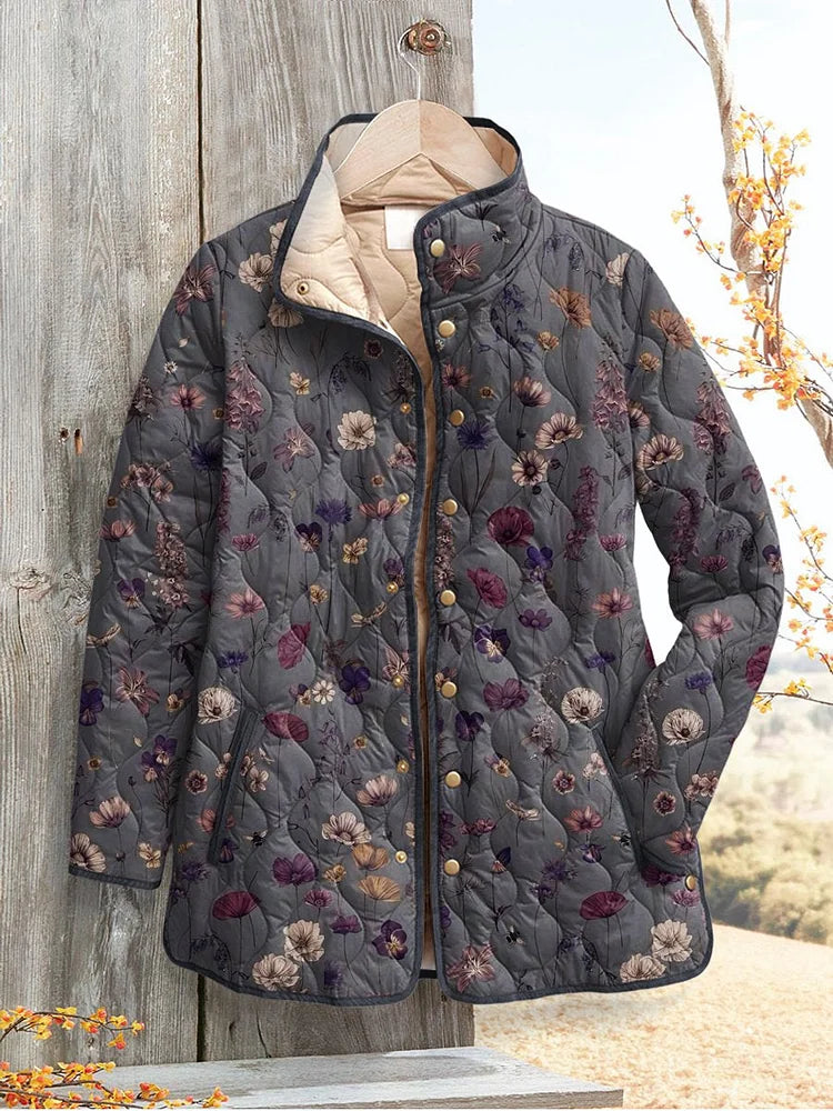 Aisling | Vintage Floral Quilted Jacket