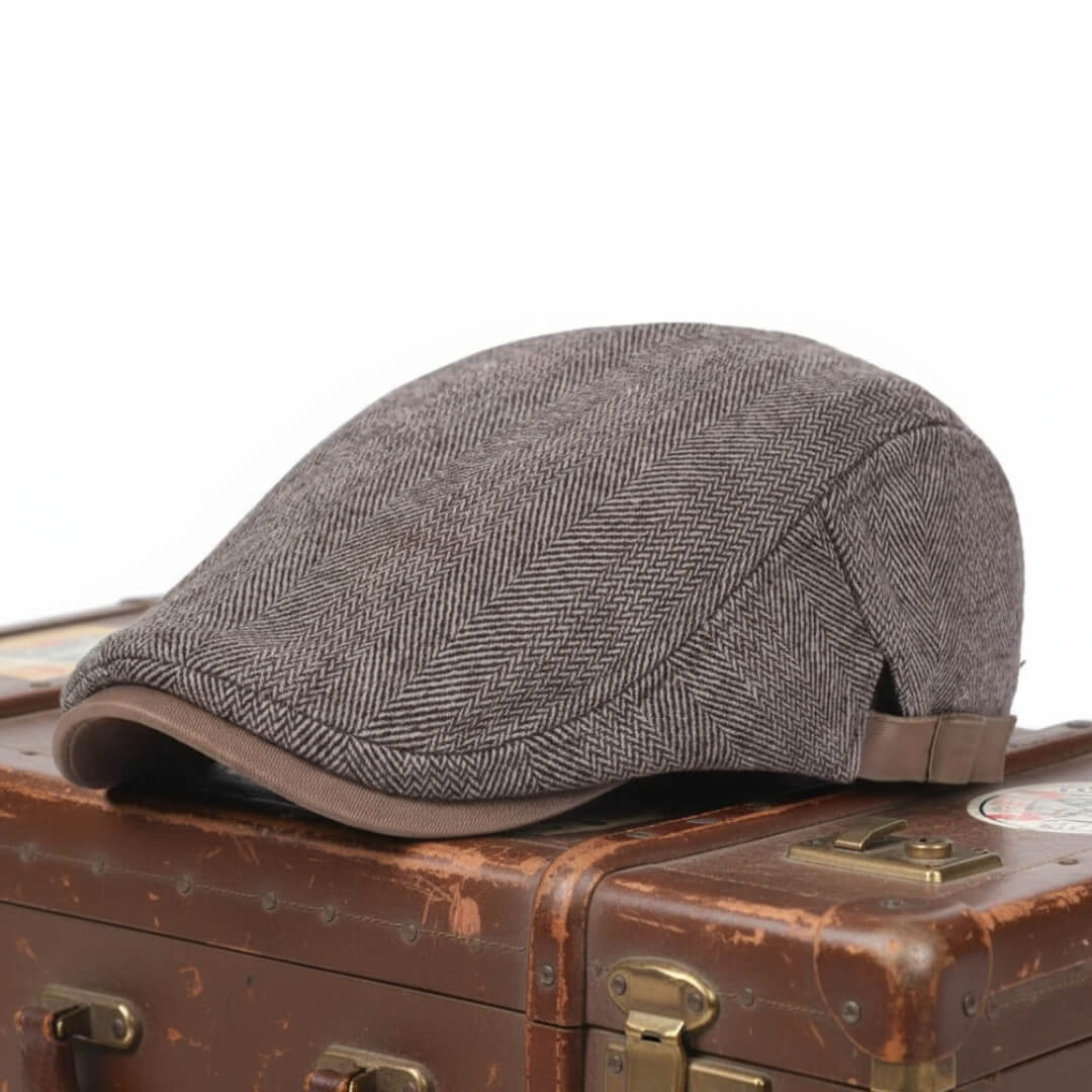 Brogue | Wool Herringbone Flat Cap (BUY 1 GET 1 FREE)