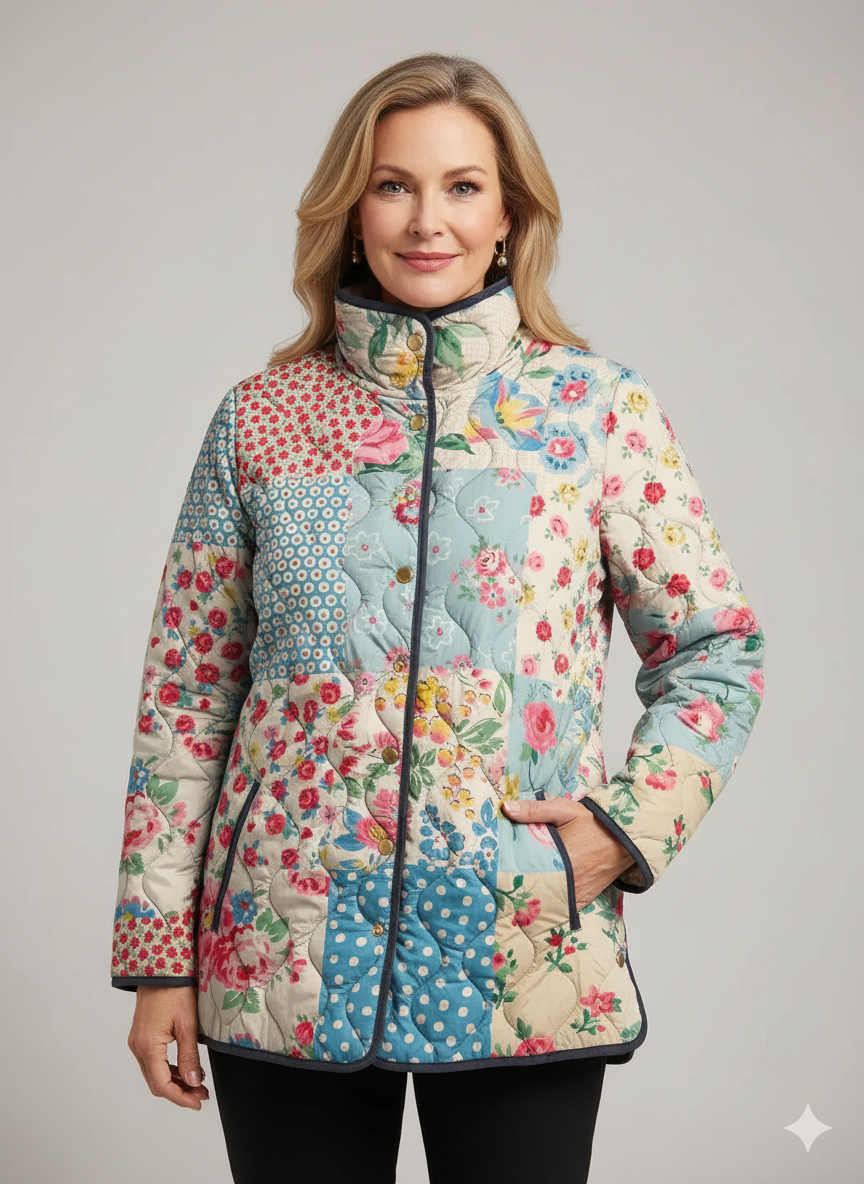 Branna | Charming Floral Quilted Jacket