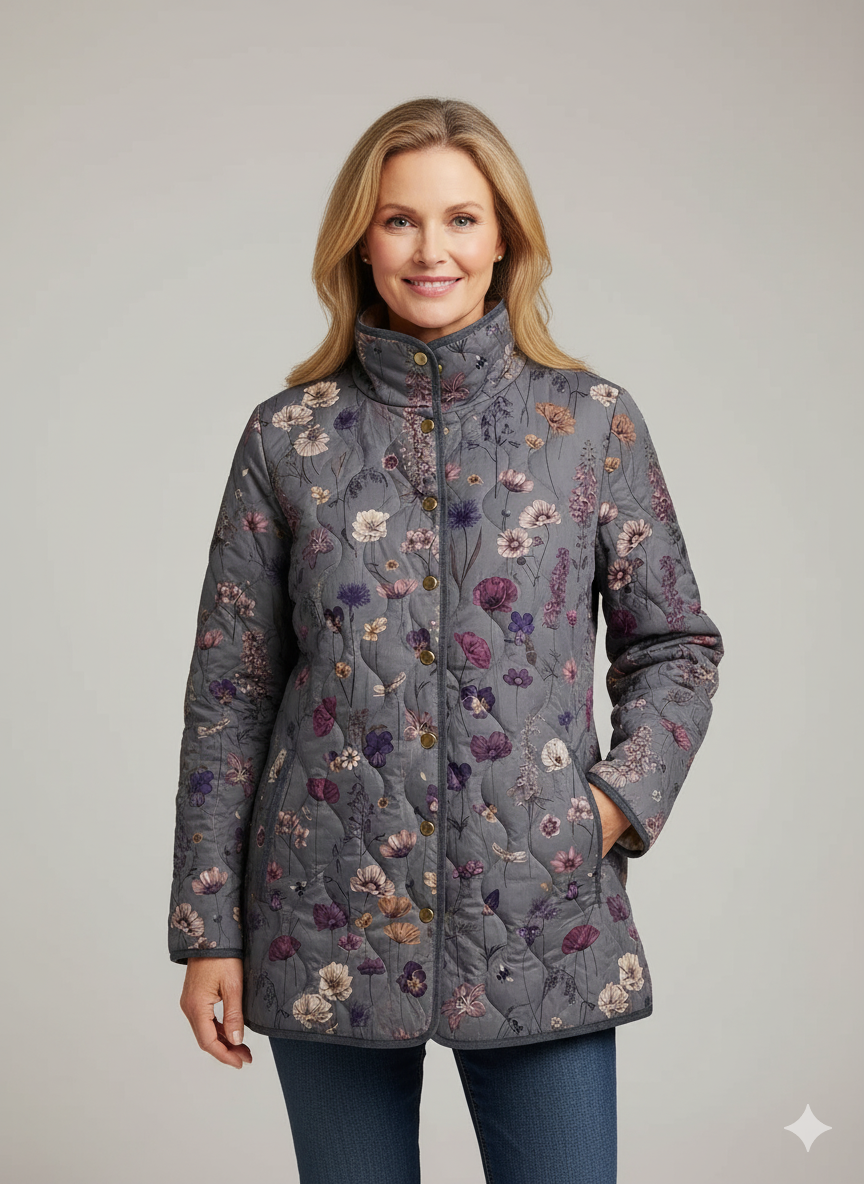 Aisling | Vintage Floral Quilted Jacket
