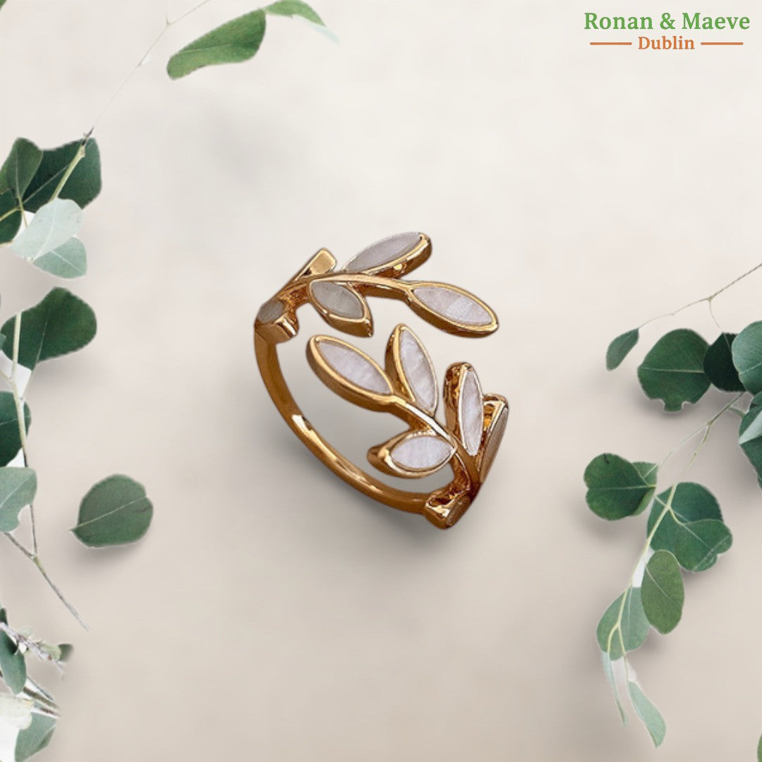 Aisling | Adjustable Gold Leaf Ring (BUY 1 GET 1 FREE)