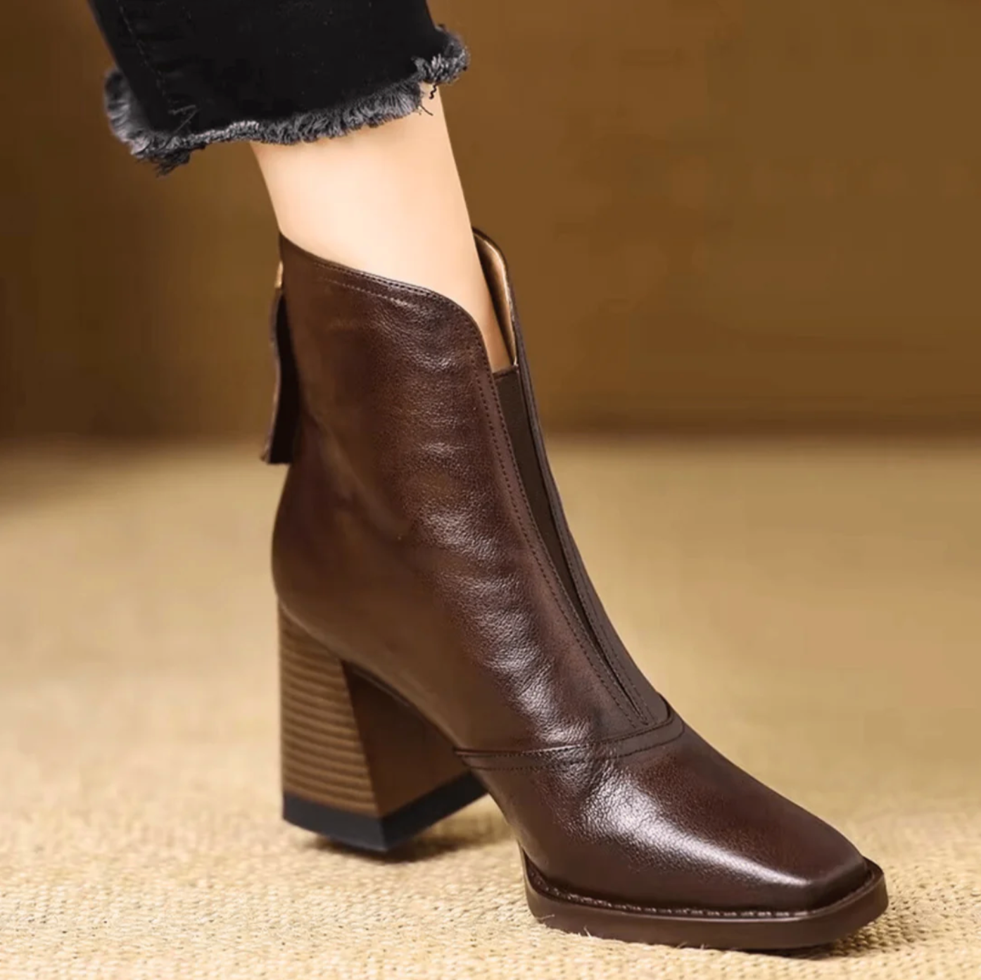 Blaithin | Chic Leather Ankle Boots