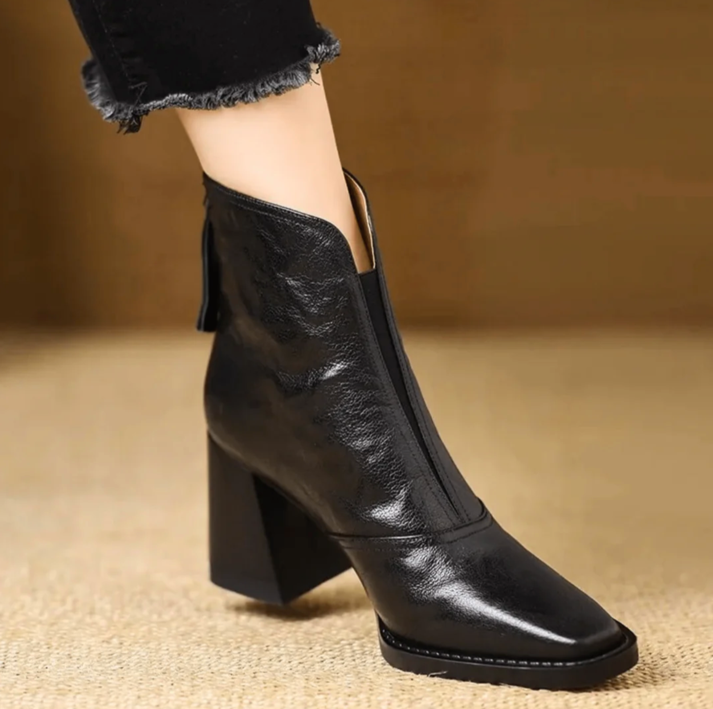 Blaithin | Chic Leather Ankle Boots