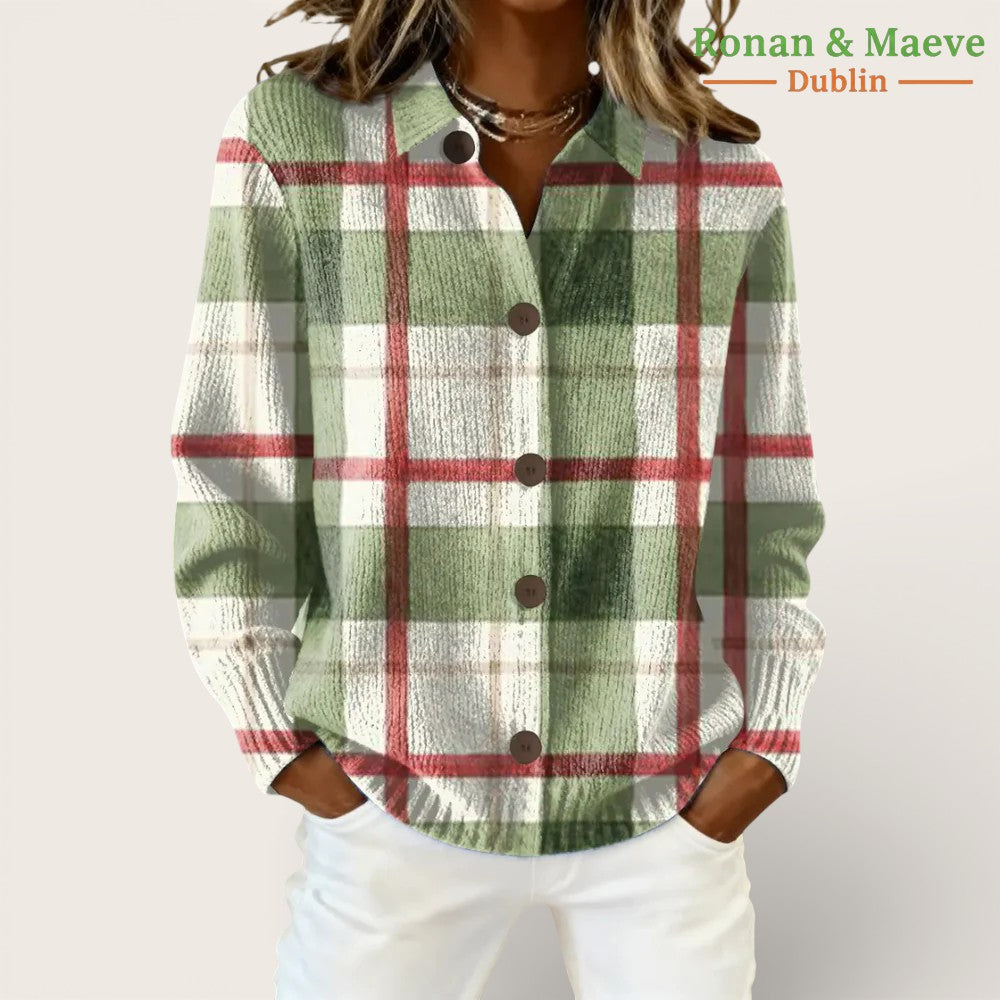 Breezy | Retro Tartan Cardigan
