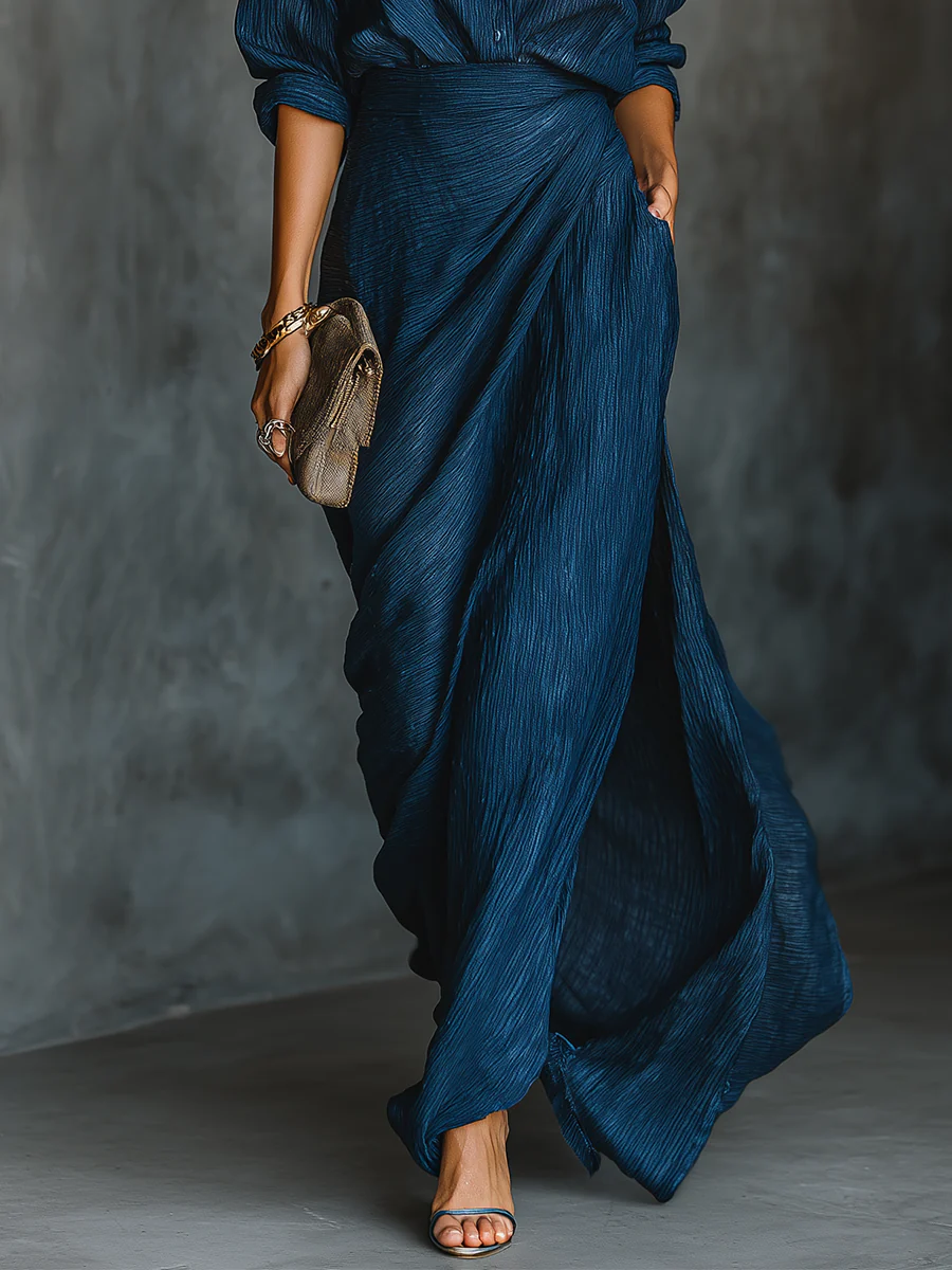 Branagh | Chic Blue Linen Set