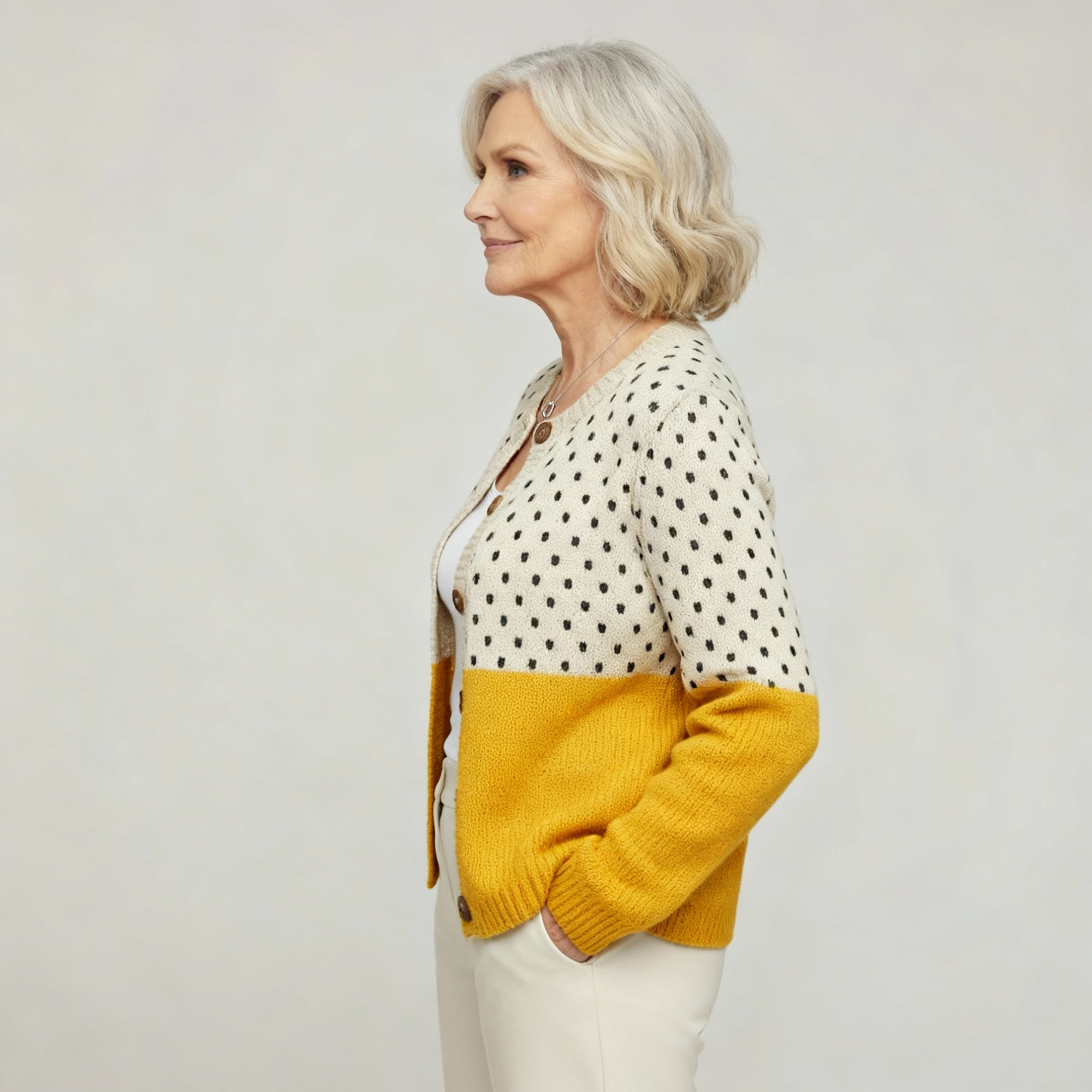 Brigid | Chic Polka Dot Cardigan
