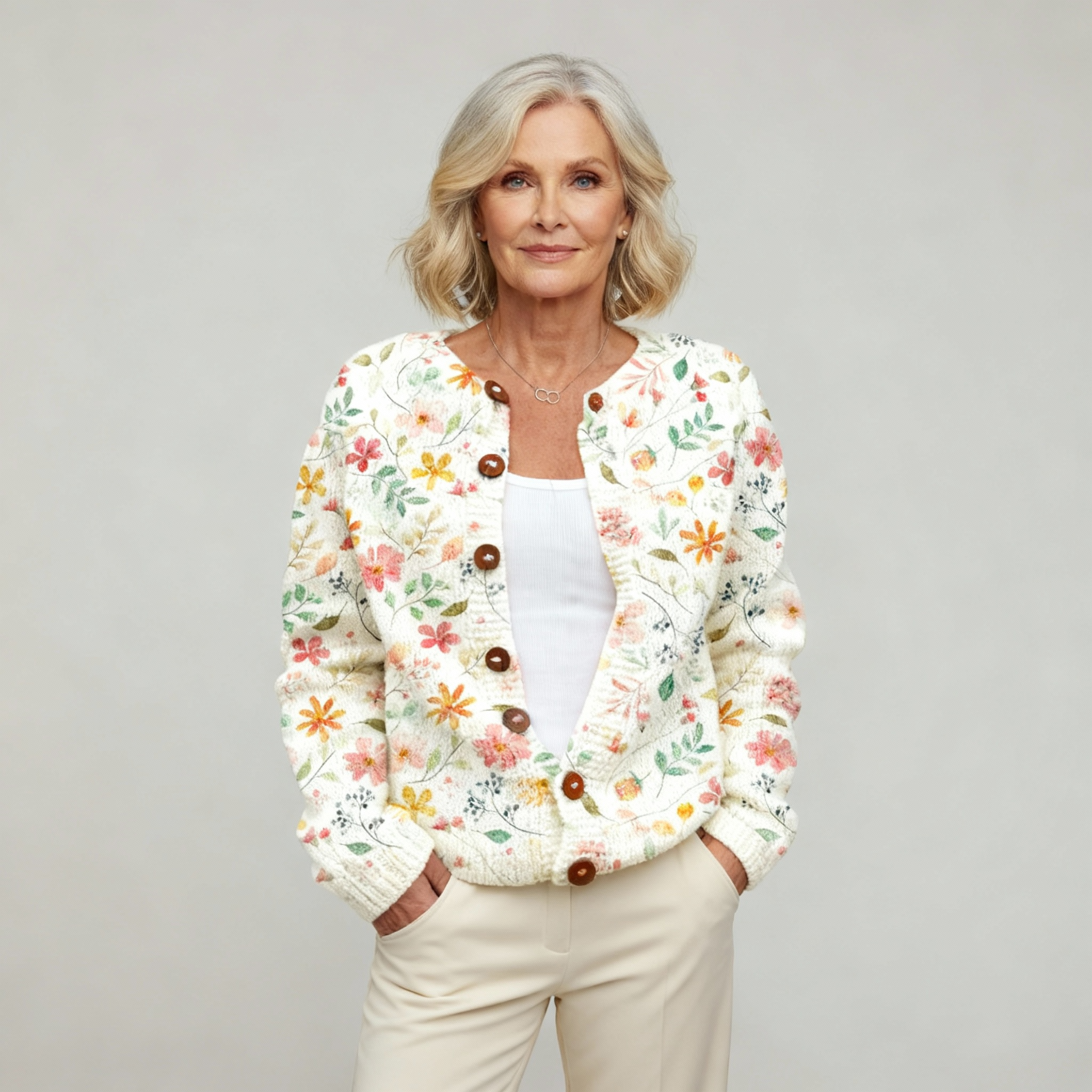 Caitlin | Vibrant Floral Cardigan
