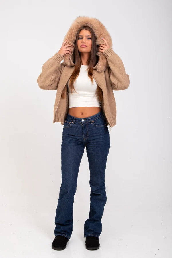 Bree | Luxurious Fur Satin Jacket