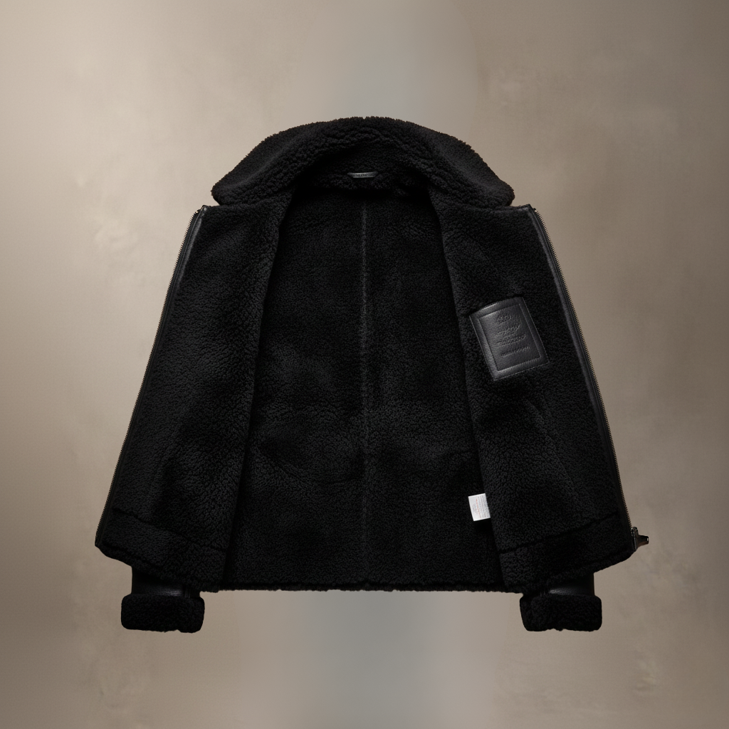 Brenna | Cozy Sherpa Bomber Jacket