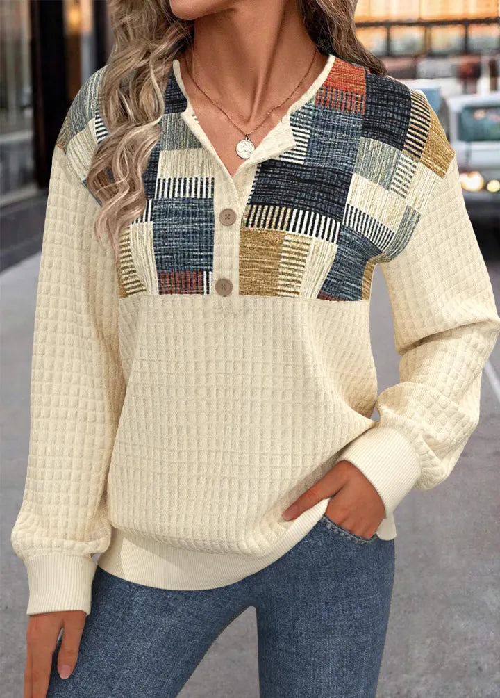 Brigid | Cozy Buttoned Knit Top