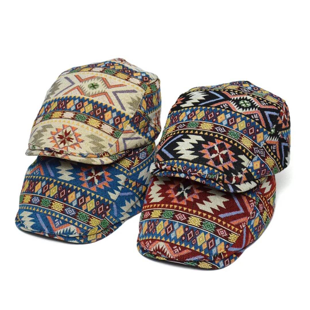 Brenna | Patterned Flat Cap (BUY 1 GET 1 FREE)