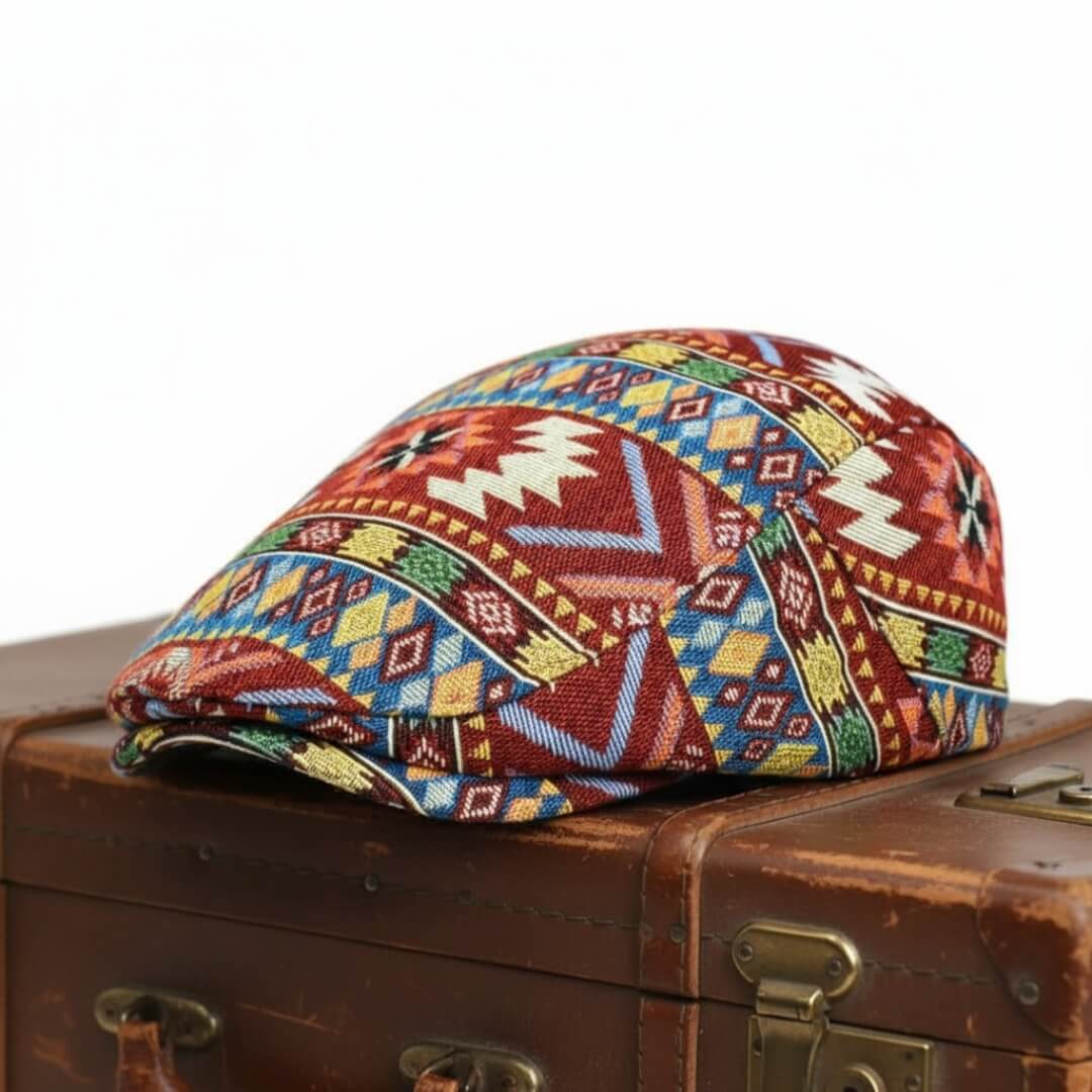 Brenna | Patterned Flat Cap (BUY 1 GET 1 FREE)