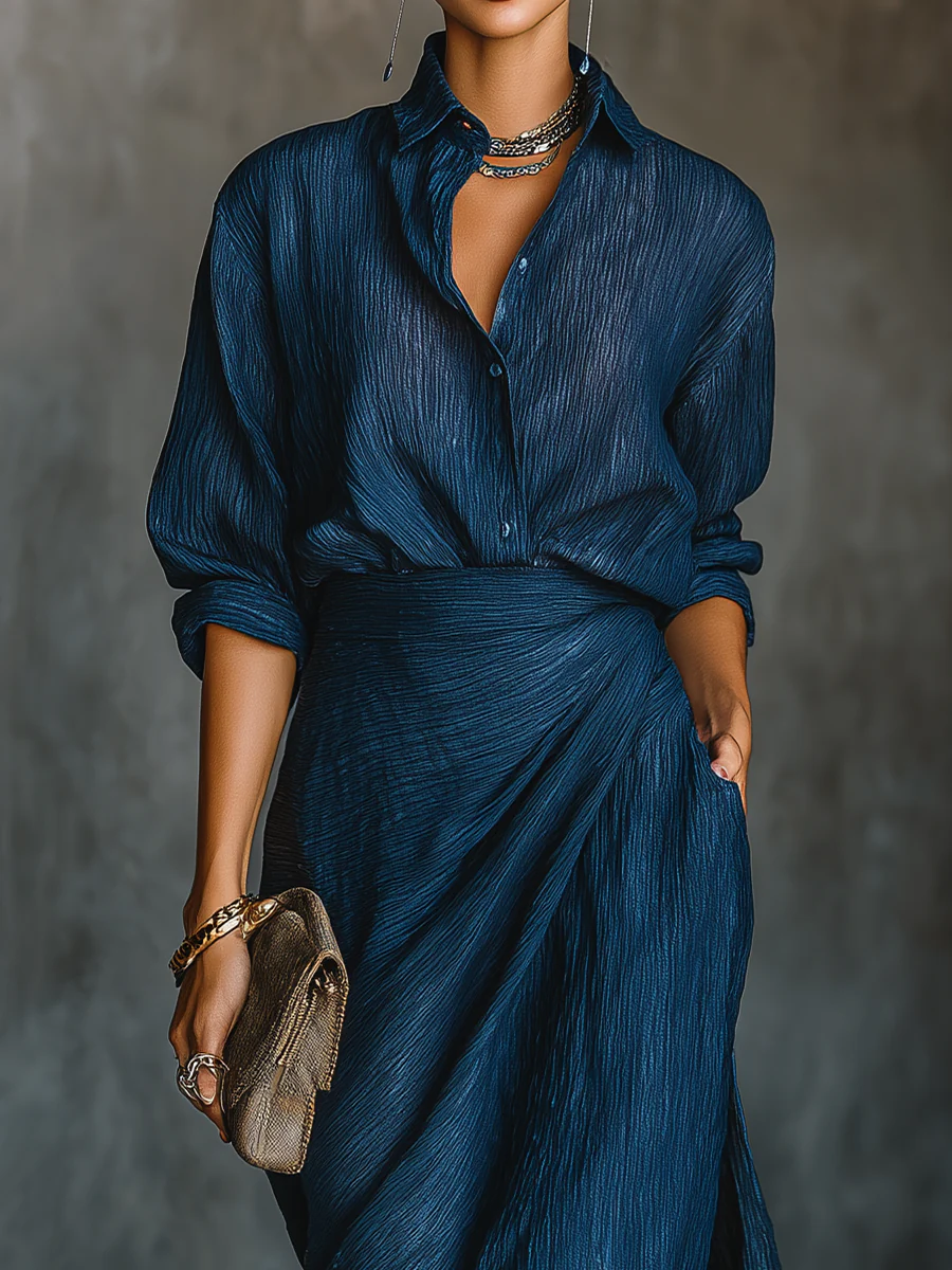 Branagh | Chic Blue Linen Set