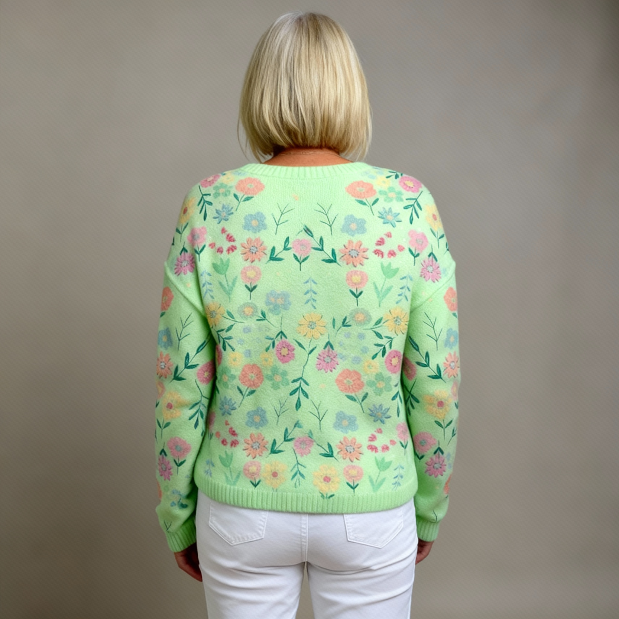 Bríd | Elegant Floral Cardigan