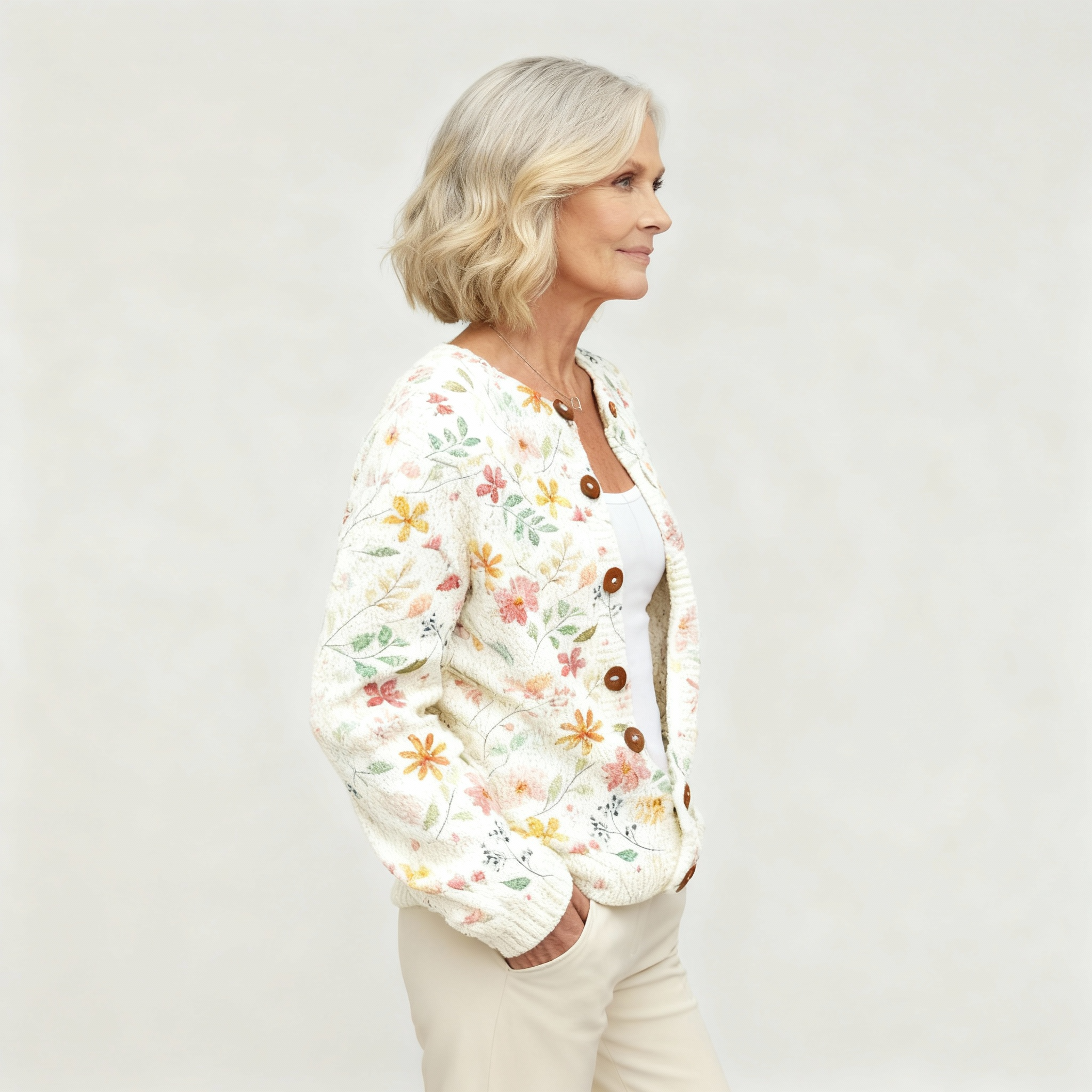 Caitlin | Vibrant Floral Cardigan