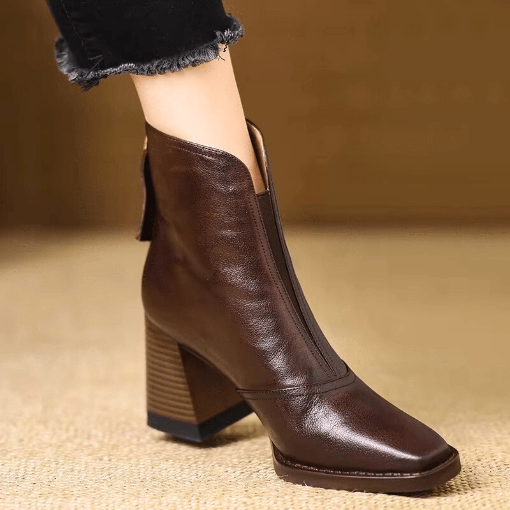 Briar | Chic Urban Leather Boot (+ Free Leather Shoe Brush)